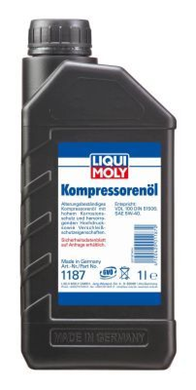 LIQUI MOLY 1187 Kompressoerenöl Kanister 1L
