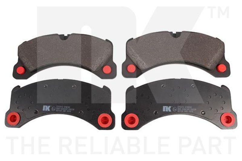 NK 225612 Bremsbelagsatz, Scheibenbremse f&uuml;r PORSCHE