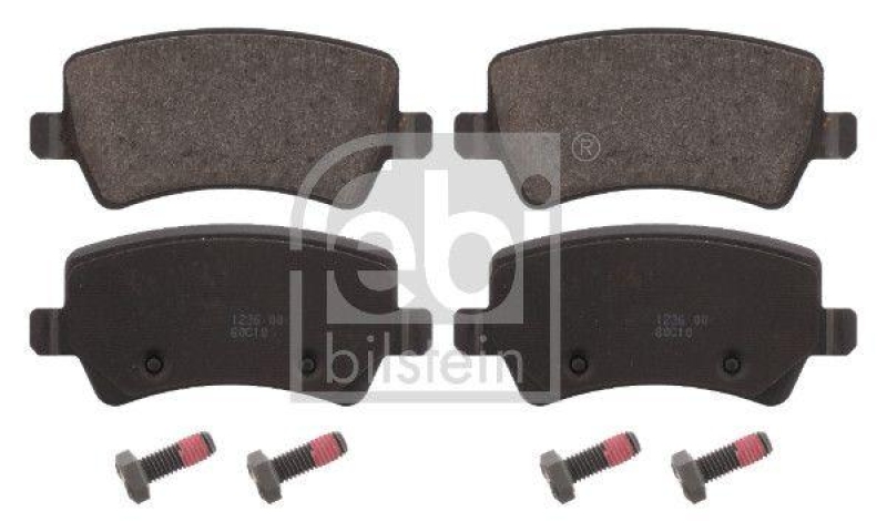 FEBI BILSTEIN 16625 Bremsbelagsatz mit Schrauben f&uuml;r Ford
