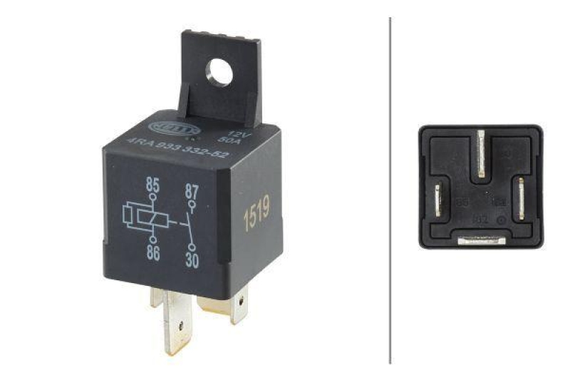 HELLA 4RA 933 332-521 Relais, Arbeitsstrom