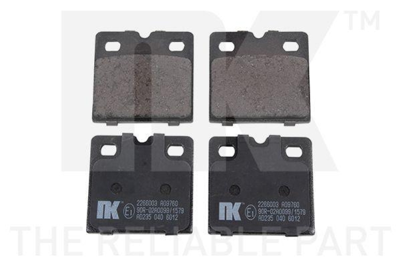 NK 2266003 Bremsbelagsatz, Scheibenbremse f&uuml;r ASTON,AUDI,FUSO(MITSU),JAG,TESLA