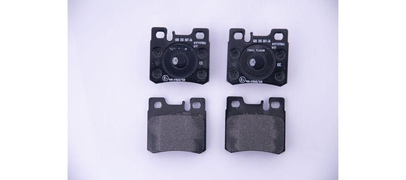 HELLA 8DB 355 007-361 Bremsbelagsatz, Scheibenbremsbelag f&uuml;r MB