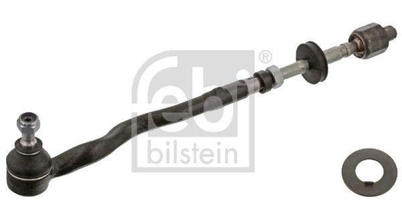 FEBI BILSTEIN 23923 Spurstange mit Endst&uuml;ck, Sicherungsmutter und Unterlegscheibe f&uuml;r BMW