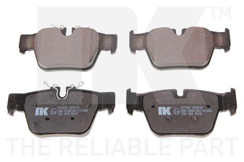 NK 221592 Bremsbelagsatz, Scheibenbremse f&uuml;r BMW, MINI