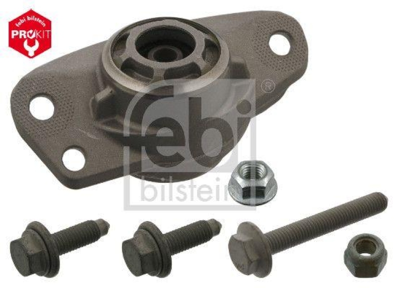 FEBI BILSTEIN 37894 Federbeinstützlagersatz ohne Kugellager, mit Anbaumaterial für VW-Audi