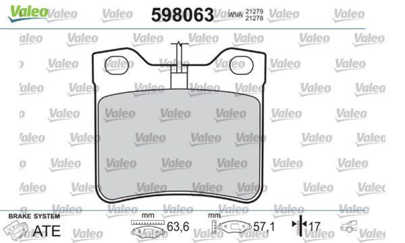 VALEO 598063 SBB-Satz PREMIUM