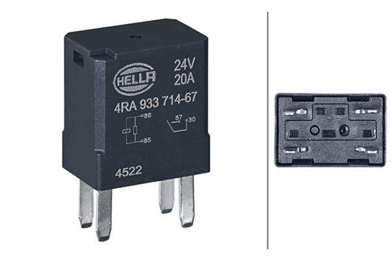 HELLA 4RA 933 714-671 Relais, Arbeitsstrom