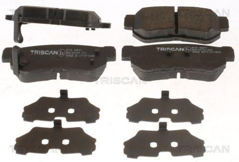 TRISCAN 8110 43011 Bremsbelag Hinten f&uuml;r Hyundai Sonata