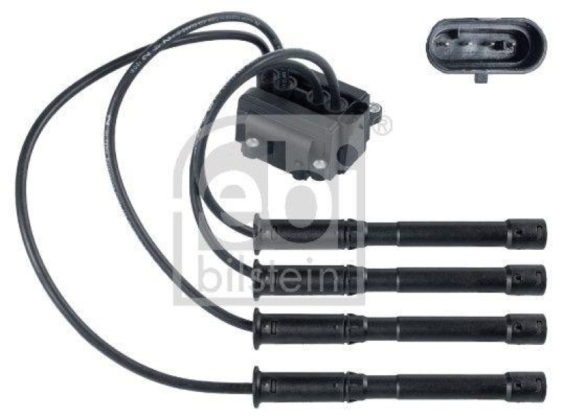 FEBI BILSTEIN 26494 Z&uuml;ndspule mit Kabel und Stecker f&uuml;r Renault