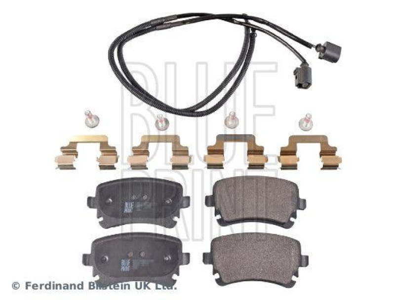 BLUE PRINT ADV184263 Bremsbelagsatz mit Befestigungsmaterial f&uuml;r VW-Audi