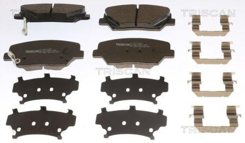 TRISCAN 8110 43072 Bremsbelag Vorne f&uuml;r Hyundai, Kia