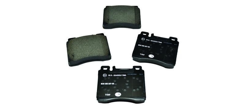 HELLA 8DB 355 007-551 Bremsbelagsatz, Scheibenbremsbelag f&uuml;r MB