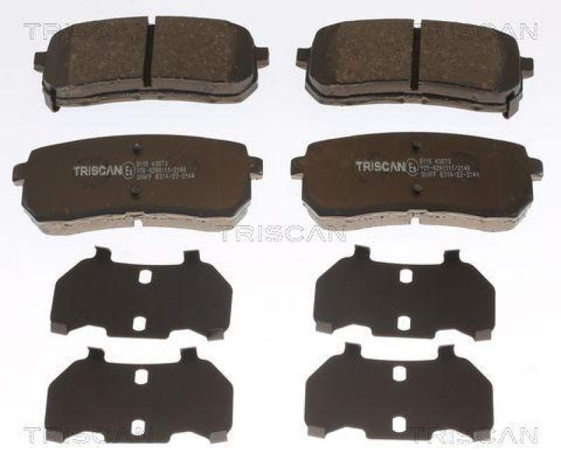 TRISCAN 8110 43073 Bremsbelag Hinten f&uuml;r Hyundai, Kia