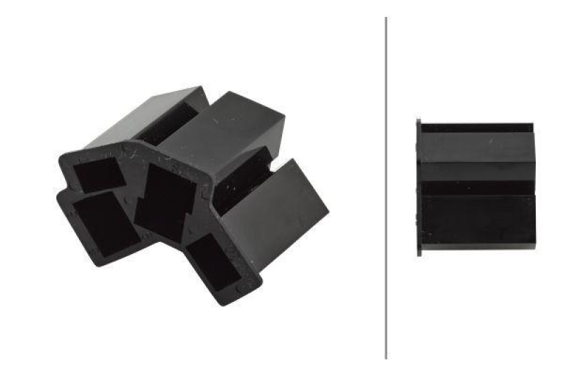 HELLA 8JA 735 461-001 Stecker, 6 polig