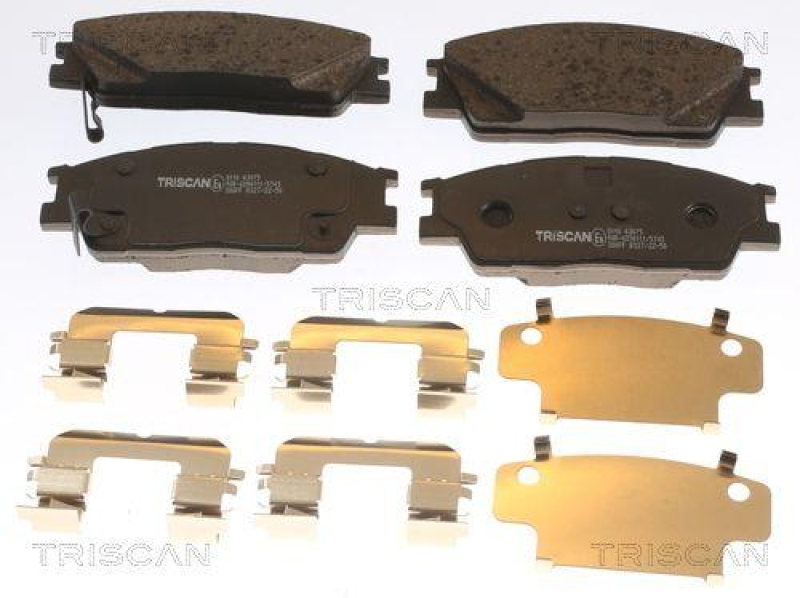 TRISCAN 8110 43075 Bremsbelag Vorne f&uuml;r Hyundai, Kia