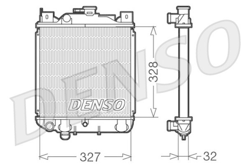 DENSO DRM47006 K&uuml;hler SUZUKI SWIFT II Hatchback (EA, MA) 1.0 i (SF310, AA44) (1995 - 2005)