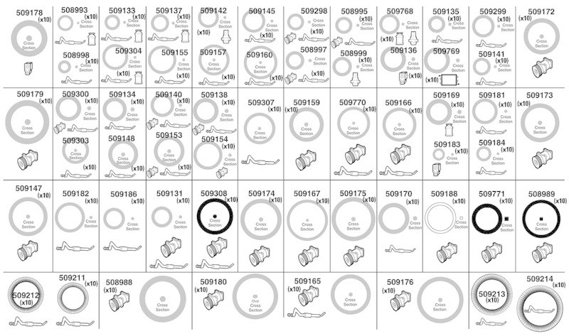 VALEO 509725 O-Ringe -UNIVERSAL Kit 2