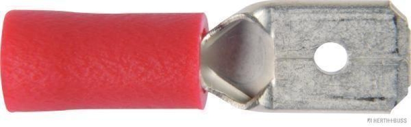 HERTH+BUSS 50252520066 Quetschverbinder 0,5 - 1 mm&sup2;, 6,3 x 0,8 mm, DIN 46245, 10 St&uuml;ck