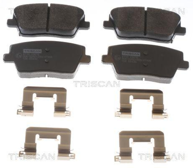TRISCAN 8110 43076 Bremsbelag Hinten f&uuml;r Hyundai