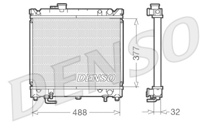 DENSO DRM47010 K&uuml;hler SUZUKI VITARA Cabrio (ET, TA) 1.6 (1988 - 1995)