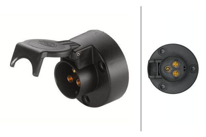 HELLA 8JB 001 933-031 Steckdose, 3 polig Schraubkontakt