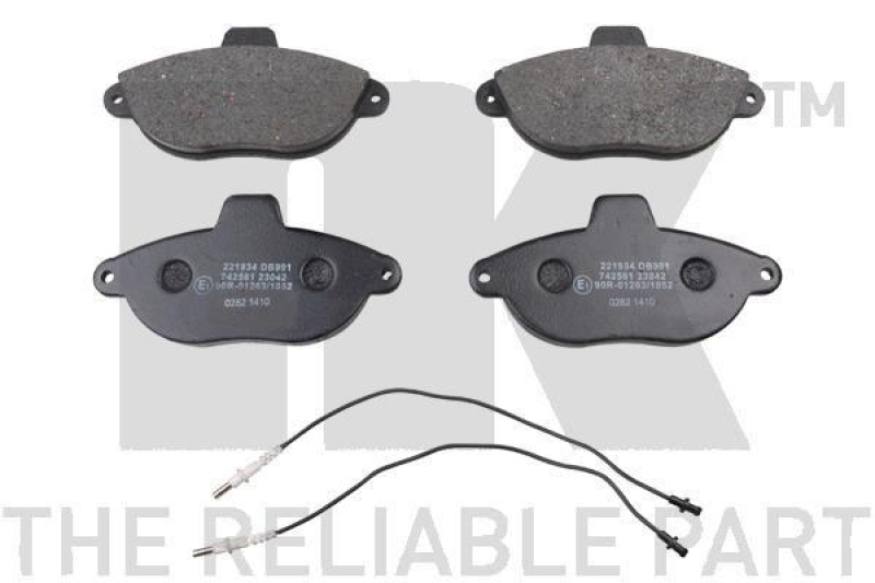 NK 221934 Bremsbelagsatz, Scheibenbremse f&uuml;r CITROEN, FIAT, PEUGEOT