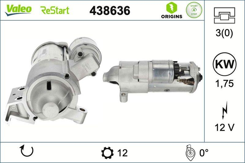 VALEO 438636 Starter Neu - ORIGINS