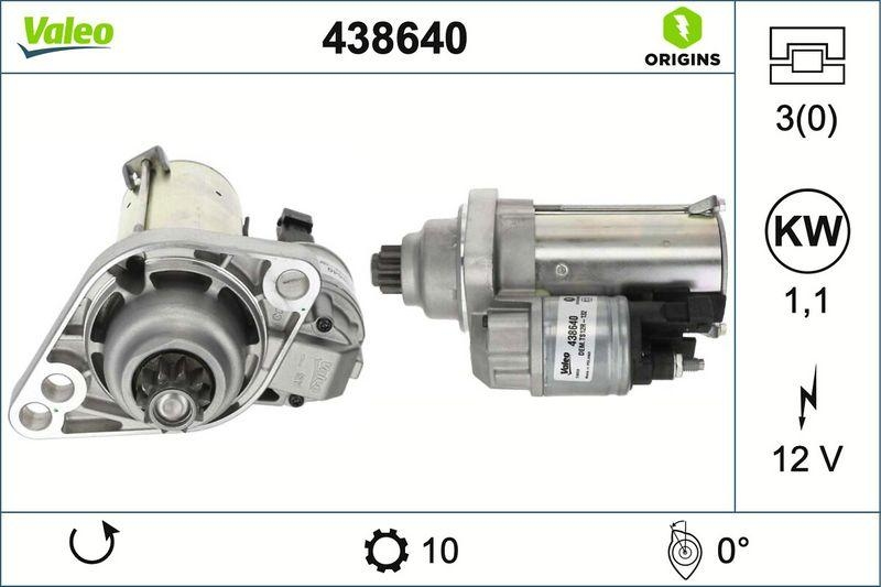 VALEO 438640 Starter Neu - ORIGINS