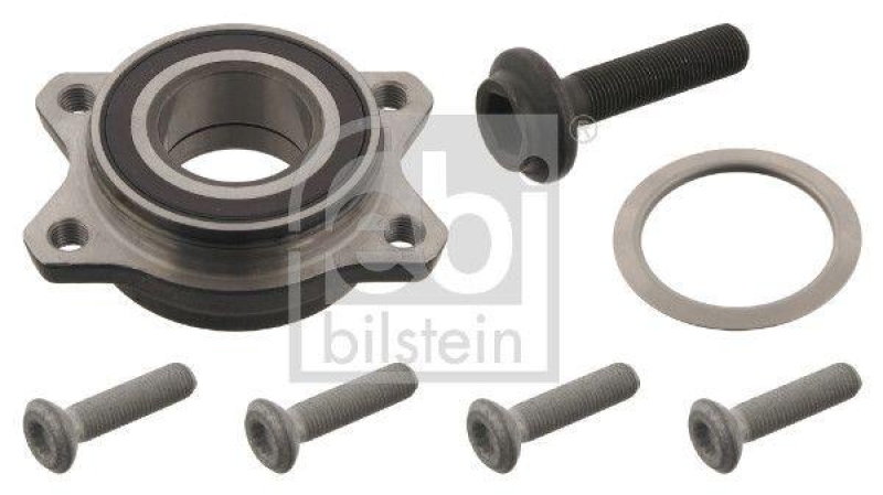 FEBI BILSTEIN 29844 Radlagersatz mit Antriebswellenschraube und Befestigungsschrauben f&uuml;r VW-Audi