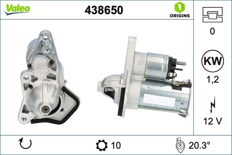 VALEO 438650 Starter Neu - ORIGINS
