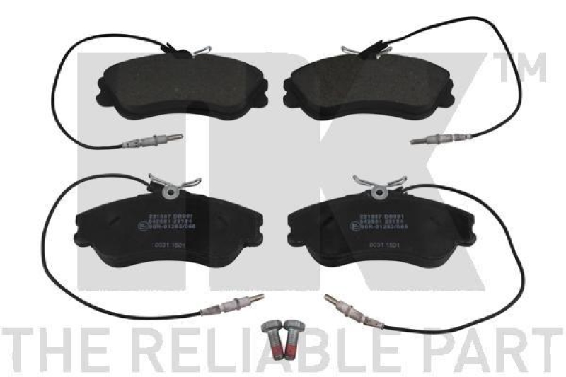 NK 221937 Bremsbelagsatz, Scheibenbremse f&uuml;r CITROEN, PEUGEOT