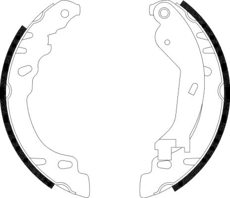 HELLA 8DB 355 002-901 Bremsbackensatz für FIAT/FORD