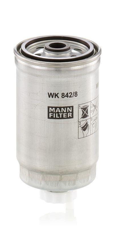 MANN-FILTER WK 842/8 Kraftstoffilter f&uuml;r Fiat Gruppe