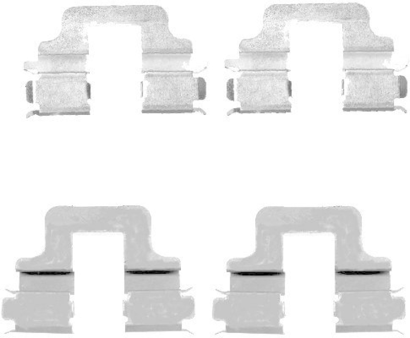 HELLA 8DZ 355 203-331 Zubeh&ouml;rsatz, Scheibenbremsbelag f&uuml;r FORD/VOLVO/LANDROVER