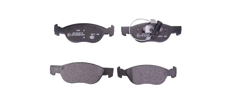 HELLA 8DB 355 007-901 Bremsbelagsatz, Scheibenbremsbelag f&uuml;r FIAT/LANCIA/ALFA