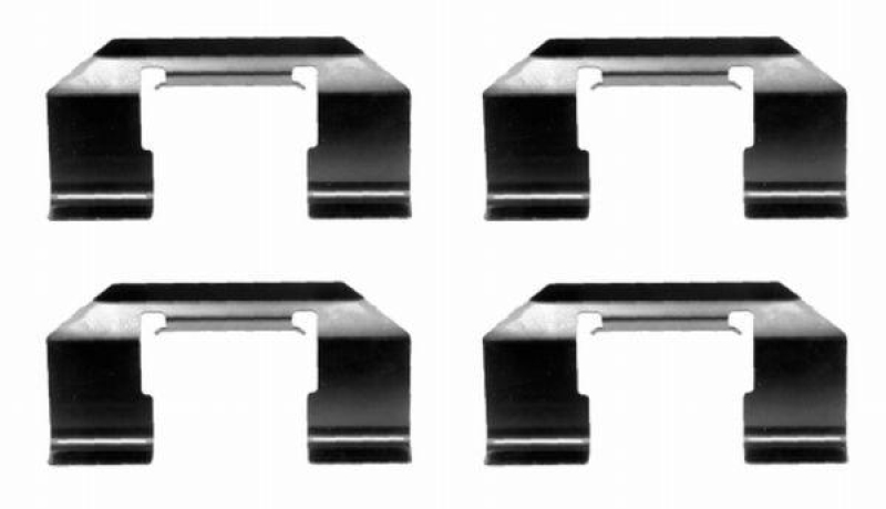 HELLA 8DZ 355 202-491 Zubeh&ouml;rsatz, Scheibenbremsbelag f&uuml;r NISSAN