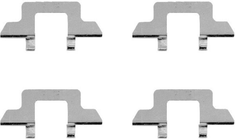 HELLA 8DZ 355 202-761 Zubehörsatz, Scheibenbremsbelag für CITROËN