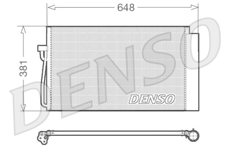 DENSO DCN05017 Kondensator A/C