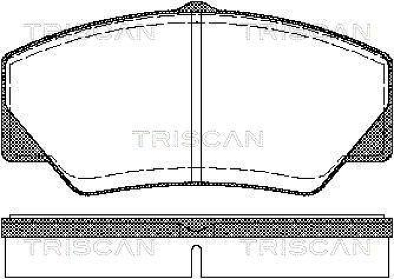 TRISCAN 8110 16844 Bremsbelag Vorne f&uuml;r Ford P100, Transit