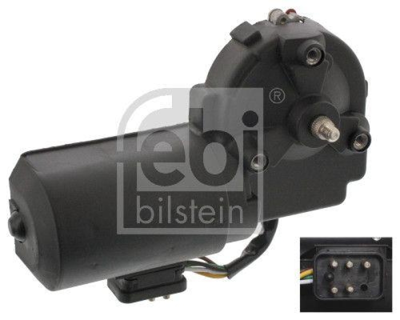 FEBI BILSTEIN 46741 Scheibenwischermotor mit Anschlusskabel für Mercedes-Benz