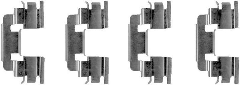 HELLA 8DZ 355 202-811 Zubeh&ouml;rsatz, Scheibenbremsbelag f&uuml;r LANDROVER