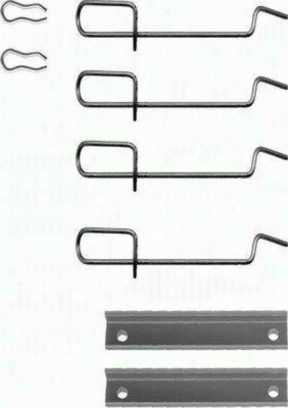 HELLA 8DZ 355 203-471 Zubeh&ouml;rsatz, Scheibenbremsbelag f&uuml;r P.S.A/ALPINE