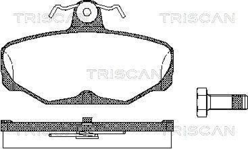 TRISCAN 8110 16869 Bremsbelag Hinten f&uuml;r Ford Scorpio, Sierra