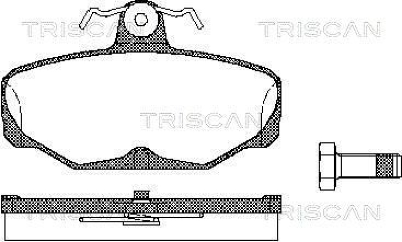 TRISCAN 8110 16869 Bremsbelag Hinten für Ford Scorpio, Sierra
