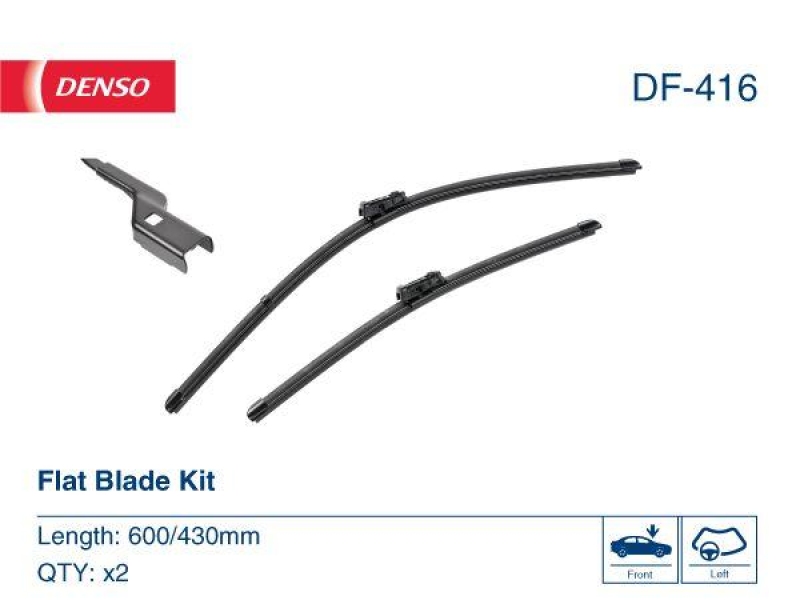 DENSO DF-416 Wischer Flat Blade KIT CITRO&Euml;N BERLINGO (ER_, EC_) 1.5 BlueHDi 130 1.5 (18-)