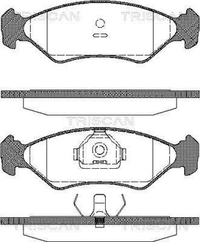TRISCAN 8110 16918 Bremsbelag Vorne für Ford Fiesta