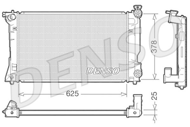 DENSO DRM50035 K&uuml;hler TOYOTA AVENSIS Estate (T25) 2.4 (2003 - 2008)