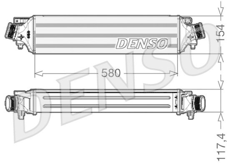 DENSO DIT01002 Ladeluftk&uuml;hler ALFA ROMEO GIULIETTA (940) 2.0 JTDM (2010 - )