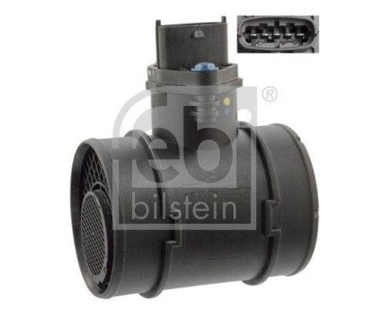 FEBI BILSTEIN 104591 Luftmassenmesser mit Geh&auml;use f&uuml;r Opel