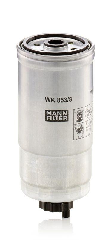 MANN-FILTER WK 853/8 Kraftstoffilter f&uuml;r Fiat Gruppe